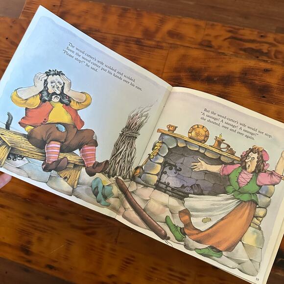 Vintage The Three Wishes Folktale Paperback Book - Picture 7 of 10